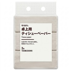 MUJI 無印良品 桌上用面紙3件組, 3件, 1組