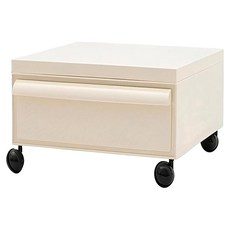 KUIBAO 快豹生活 中古堆疊移動收納櫃 一層, 米白色