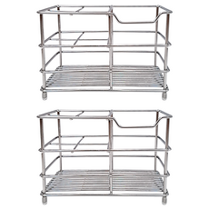 艾米購物 304不鏽鋼牙刷架 4格 原色 浴室置物架, 2個