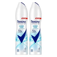 Rexona 蕊娜 制汗爽身噴霧 沐浴淨亮 135ml, 2瓶
