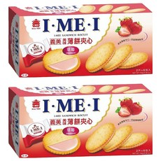 義美 薄餅夾心 草莓, 144g, 2盒