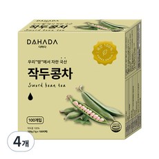 다하다 작두콩차, 1g, 100개입, 4개