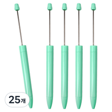 리코즈 DIY 커스텀 볼펜 꾸미기 파츠 데코 만들기 공예 재료, 라임그린, 25개