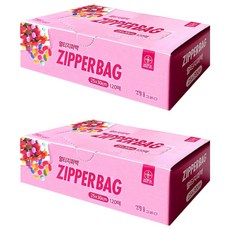 Draw Life 透明多用途夾鏈袋, 大(L), 120入, 2個