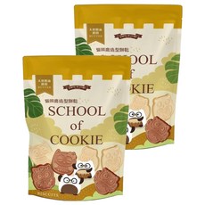 School of Cookie 台灣優格餅乾學院 貓頭鷹造型餅乾 巧克力口味, 220g, 2包