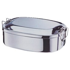 OSAMA 王樣 橢圓型便當盒 15cm 18-8不鏽鋼(#304), O-51-02, 1個