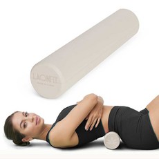 라온핏 스탠다드 슬림 EVA 폼롤러 50cm, 1개, 베이지