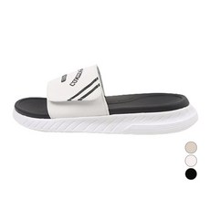 SHOOPEN 男女通用 基本款 雙層氣墊 拖鞋 HPCV5EA103, (10)白色, 240