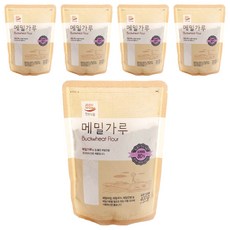 전원식품 메밀가루, 400g, 5개
