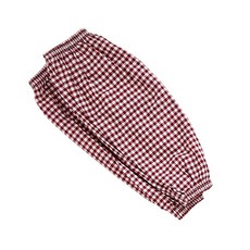 씨티컴퍼니 면 체크 작업용 팔토시 양팔착용 세트, 와인