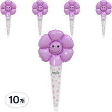 P&B UNITY 微笑小雛菊手拿氣球 大, 10個, 紫色