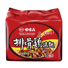 味丹 味味A 排骨雞麵, 5包