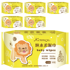 KENNEX 肯尼士 獅子純水柔濕巾 一般型, 100張, 6包