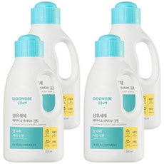 궁중비책 고농축 베이비 & 센서티브 섬유세제 용기, 4개, 1.5L