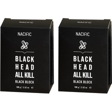 NACIFIC 黑頭竹炭皂, 100g, 2個