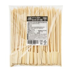 코멧 키친 손잡이 대나무 꼬지 20 cm 대형, 1세트, 150개