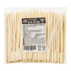 코멧 키친 손잡이 대나무 꼬지 15 cm 중형, 1세트, 150개입