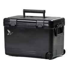 SHINWA 홀리데이 랜드 심플 아이스 박스 + 스티커 세트, 블랙, 27L