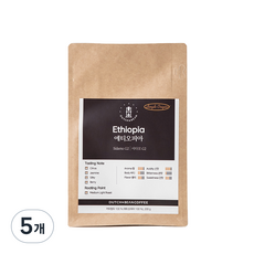 DUTCH&BEAN COFFEE 單品衣索比亞西達摩 G2 咖啡豆, 咖啡機, 200g, 5個