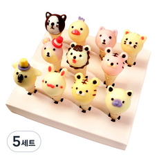 애니콘 막대과자 초콜릿만들기 세트, 5세트, 미니콘과자 + 초콜릿 340g + 데코용품 + 포장용품