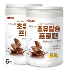닥터스원 초유 칼슘 프로틴 프리바이오틱 단백질쉐이크, 600g, 6개