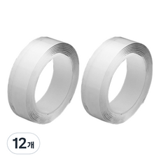 코히모 다용도 실리콘 양면 테이프 3cm x 3m 4W113, 투명, 12개