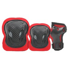 AIRWALK 兒童護膝 + 護肘 + 護腕, 紅色, 護腕、護肘、護膝