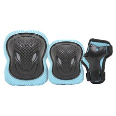 AIRWALK 兒童護膝 + 護肘 + 護腕, 藍色, 護腕、護肘、護膝