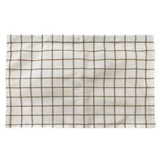 J&N 格紋防磁波微波爐罩 Set 2個, 材質: 100%聚酯纖維, 咖啡色, 49 x 33cm