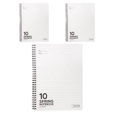 모닝글로리 PP 스프링 칠팔구노트 10mm 라인 16절/좌철, 랜덤발송, 3개