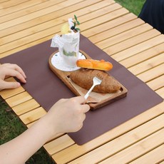 픽샵커머스 라이프스윗 캠핑 여행 가죽 심플 식탁보, B타입