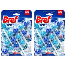 BREF 妙力馬桶清潔球藍色海洋香氛50g 2入, 強力清潔除垢, 持久清新, 150g, 2組