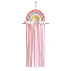Starrium 彩虹髮夾髮飾收納架, 1個, 粉紅色