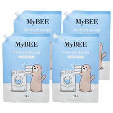 마이비 피부에순한 유아세제 리필 1.6L, 4개
