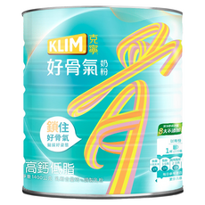 KLIM 克寧 好骨氣奶粉 高鈣低脂配方, 1.4kg, 1罐