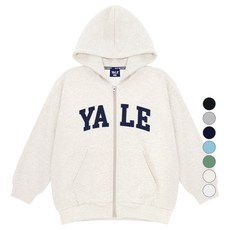 YALE KIDS 兒童貼布繡寬鬆版連帽拉鍊外套