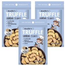 Denille's 黑松露腰果 低溫烘焙 無麩質 純素 70g/包, 3包