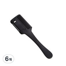 腿毛打薄梳 黑色, 1入, 6個