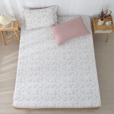 Hong Yew Bedding 鴻宇寢飾 100%精梳純棉 床包枕套3件組 台灣製 C20139 床包 + 枕套2個