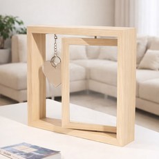 Ophelia 雙面旋轉書寫人生照片相框, 1個, 原木色