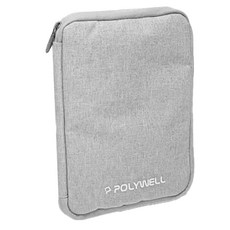 POLYWELL 寶利威爾 雙層收納包 PW15-T65-0346, 灰色, 1個