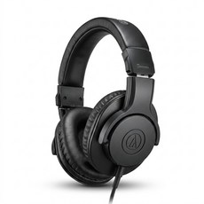 audio-technica 鐵三角 監聽耳機 原廠保固, 黑色, ATH-M20x