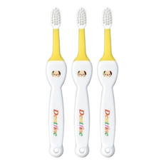 create 酷里愛德 幼童乳齒專用牙刷 1.5歲以上, 顏色隨機, 1入, 3支