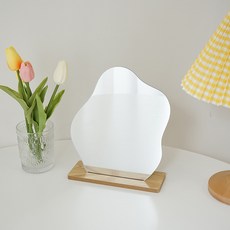 不規則造型現代桌鏡, 單一顏色