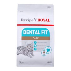 유한양행레시피브이 고양이 로얄 덴탈 핏 케어 기능성사료, 구강/치석관리+헤어볼, 1.2kg, 1개