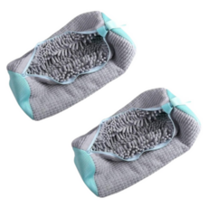 Green Living 防損傷運動鞋洗衣袋, 灰色, 2個