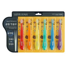 DOS in Advance In-Advance 幼兒牙刷 2階段組, 混合顏色, 6入, 1套