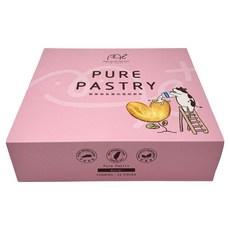 School of Cookie 台灣優格餅乾學院 me+純奶油千層派餅乾禮盒 天然奶油愛心派 22包, 220g, 1盒