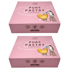 School of Cookie 台灣優格餅乾學院 me+純奶油千層派餅乾禮盒 天然奶油愛心派 22包, 220g, 2盒