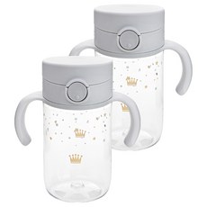 Richell 利其爾 Asta飲水杯 200ml, 2個, 320ml, 淺灰色